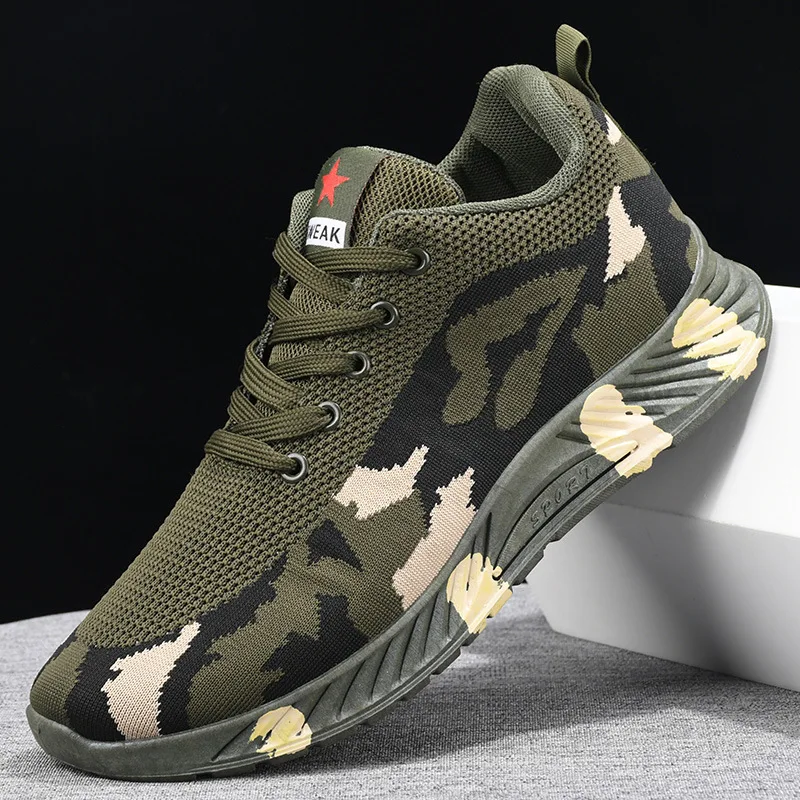 New Comfortable Running Sports Breathable Men Casual Shoes Camouflage Outdoor Sneakers