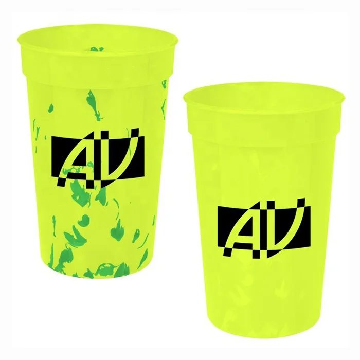 Best Selling Custom Plastic PP Drinking Cup Confetti Mood Stadium Cup