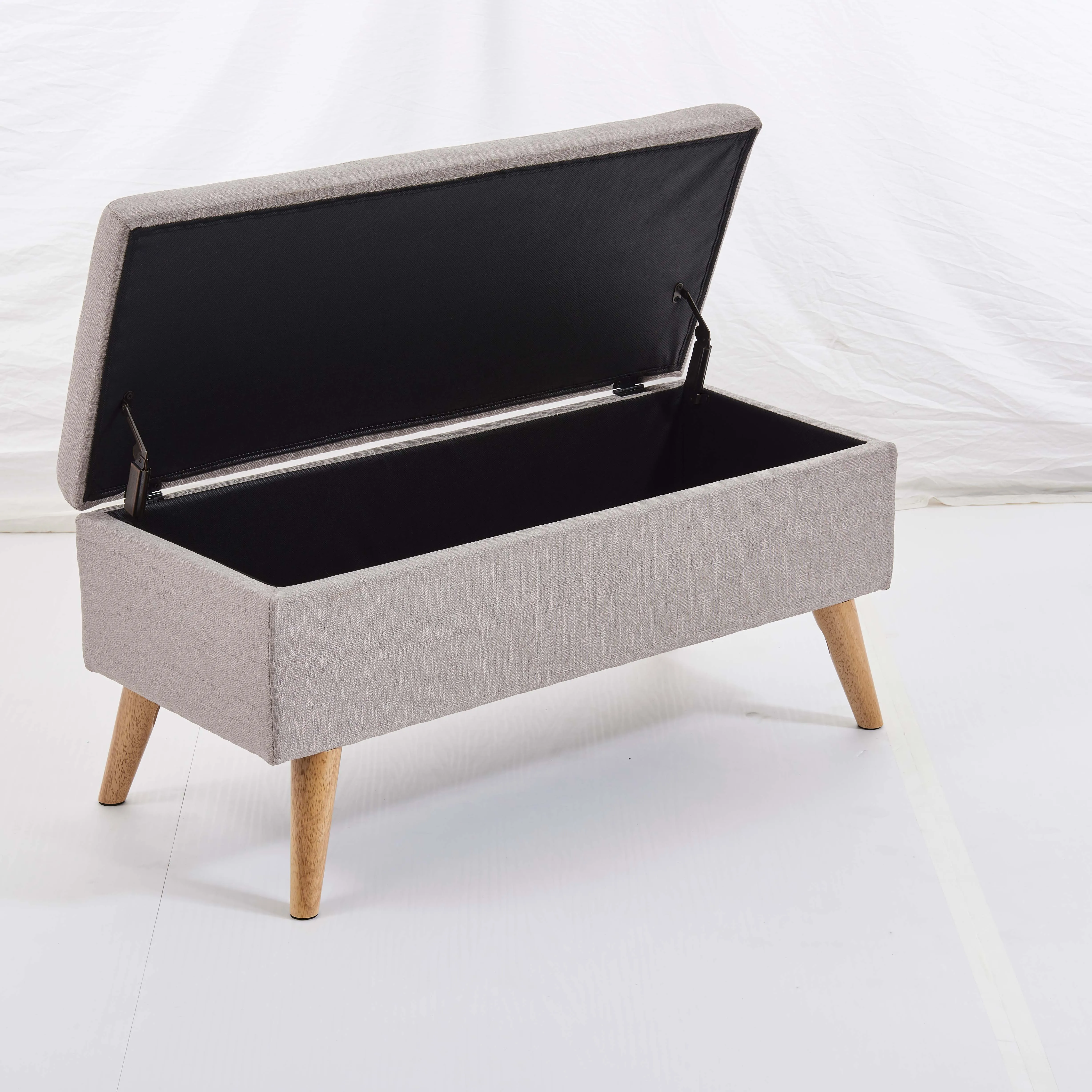 Factory Wholesale Living Room Bar Stool Chair Modern Bench Modern Fabric Storage Ottoman