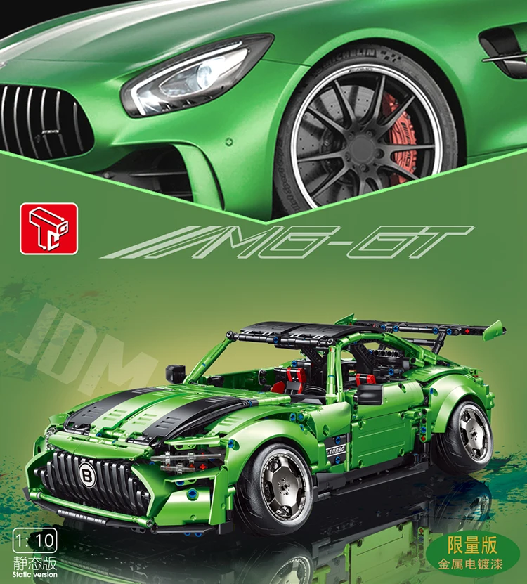 Hot selling 2022 T5019 MOC model rc car building blocks cross-b EBEY  Super Sports Racing Car Model Bricks Kit Toys for Children