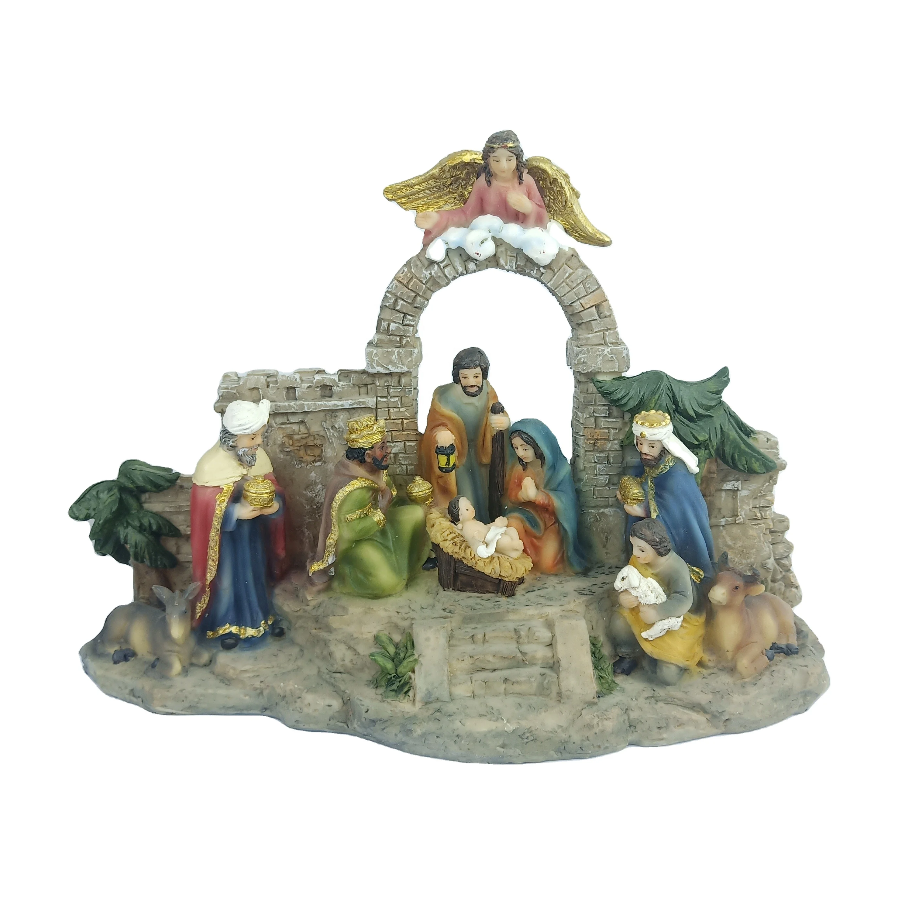 Bibles Christian Religious islamic religious Gifts Catholic Religious items Jesus Nativity Manger Suit Decorations