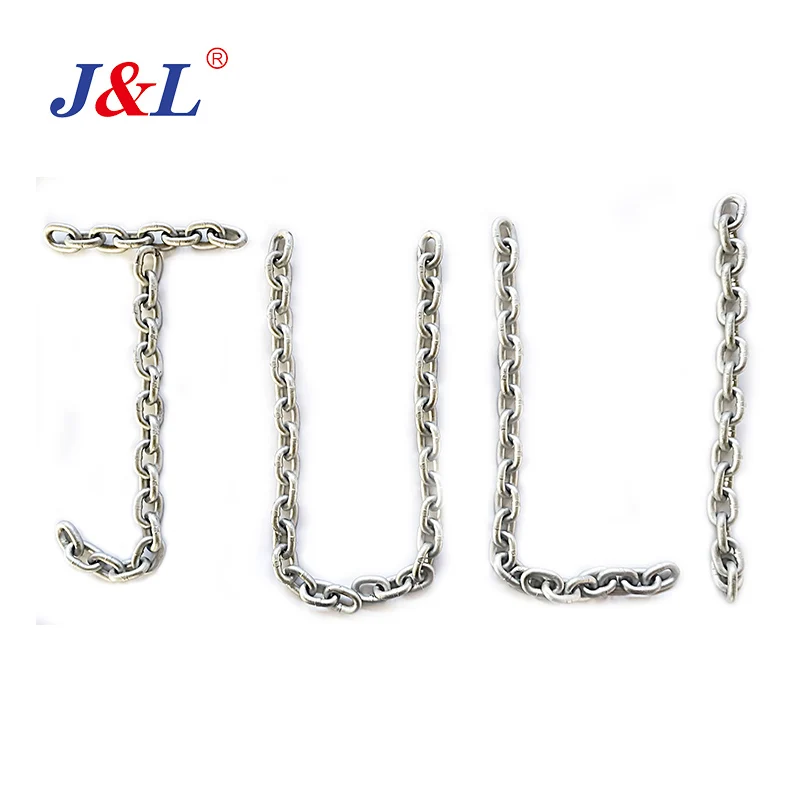 Julisling heavy duty chain sling perfection link 5/16 galvanized chain grade b for mine scraper conveyor OEM ODM