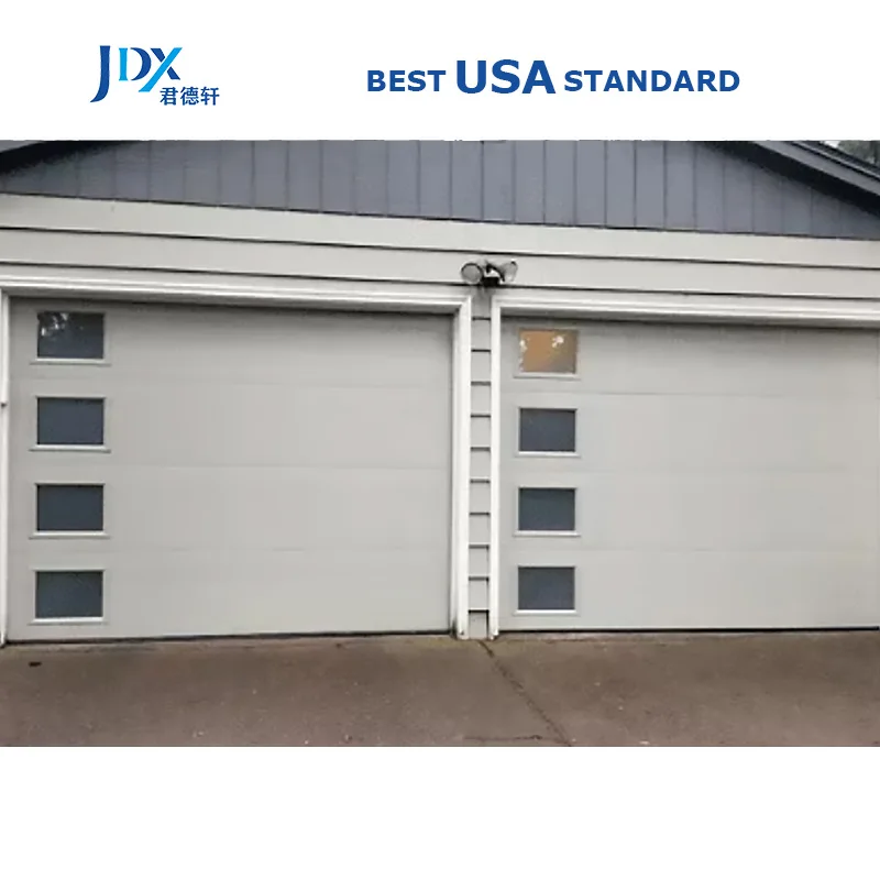 American 40MM Single Skin Sectional Aluminum Garage Door Modern 16X7 Garage Doors For Homes