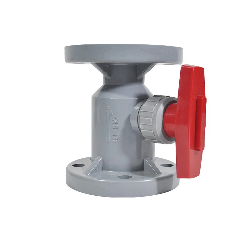 150 Class 2 Way ANSI GB Chemical grade UPVC CPVC FRPP manual plastic flange ball valve Chlorinated PVC ball valve