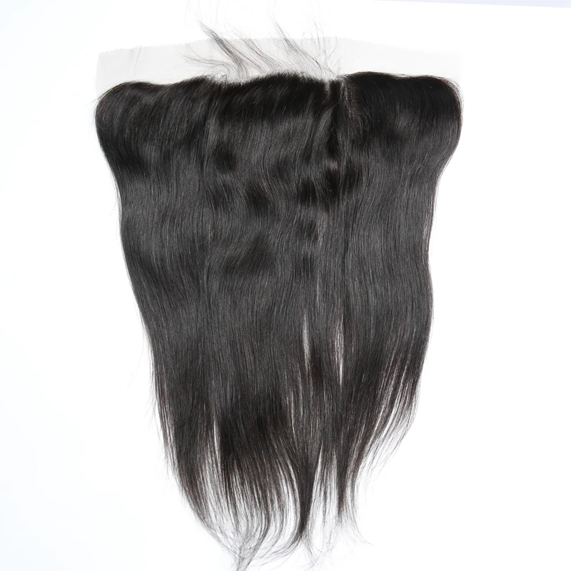 Brazilian Human Hair With Lace Closure Fronntal Transparent Swiss Closure Thin 13x4 Pre Plucked HD Lace Frontal