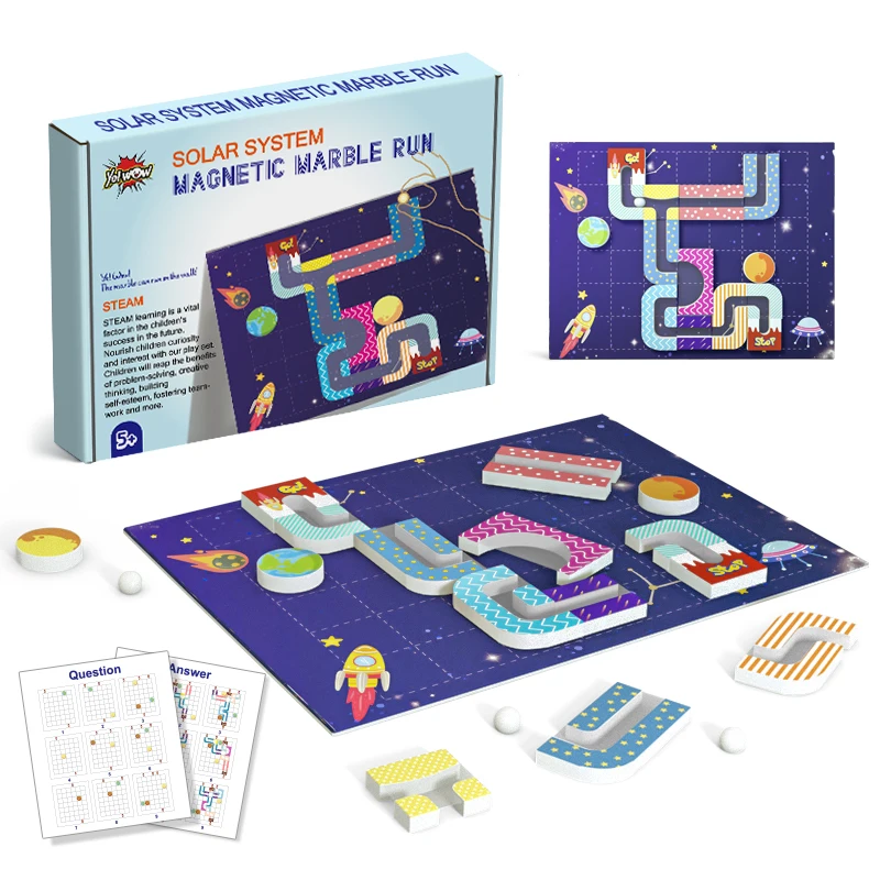 
2021 High Quality Kids Montessori Marble Run STEM EVA Educational Learning Toddler toys For 6 Years Old 