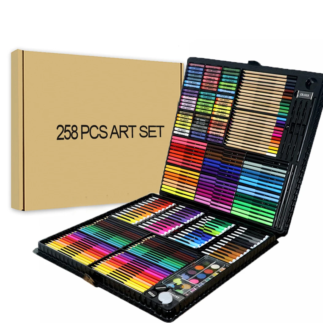 258 Pieces Artist Studio Portable Art Set for beginners