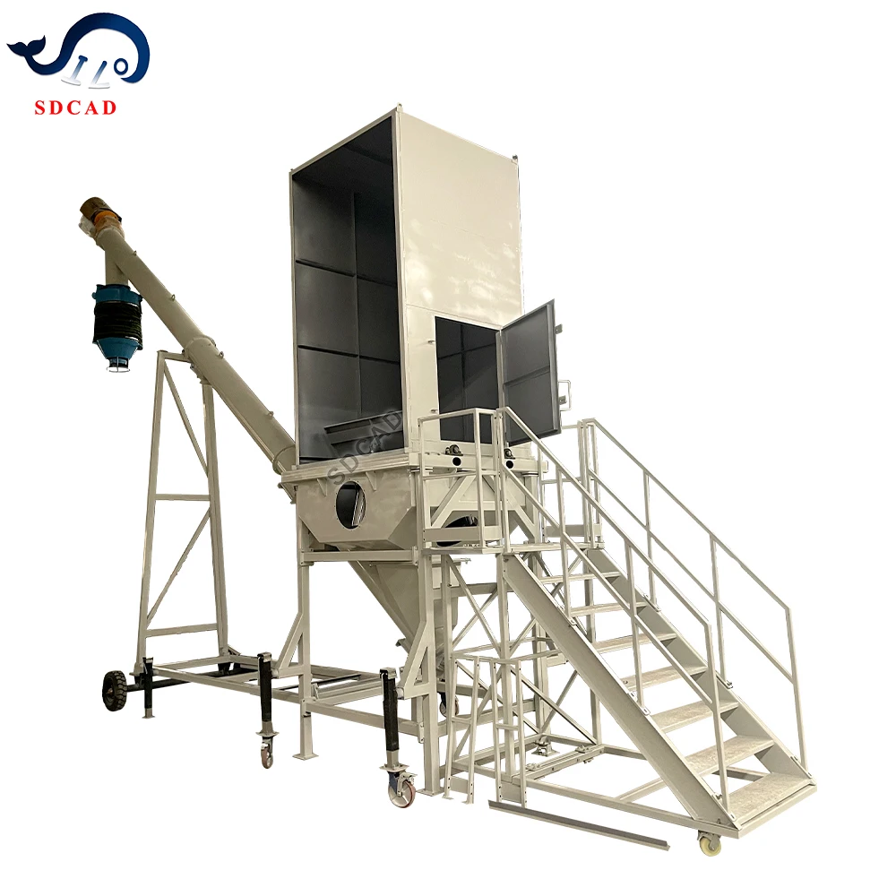 China Mobile Bulk Truck Loader For Loading Bulk Goods Big Bag Unloading Machine