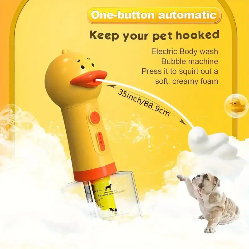 Electric Rechargeable Cleaning Pet Foam Machine Spray Depp Cleaning Pet Body Washing Machine