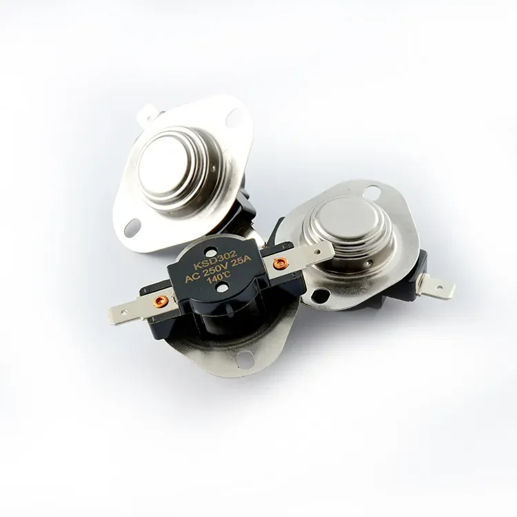 Auto Reset 250V 25A  KSD302 140 degree Bimetal Thermostat for electric appliance