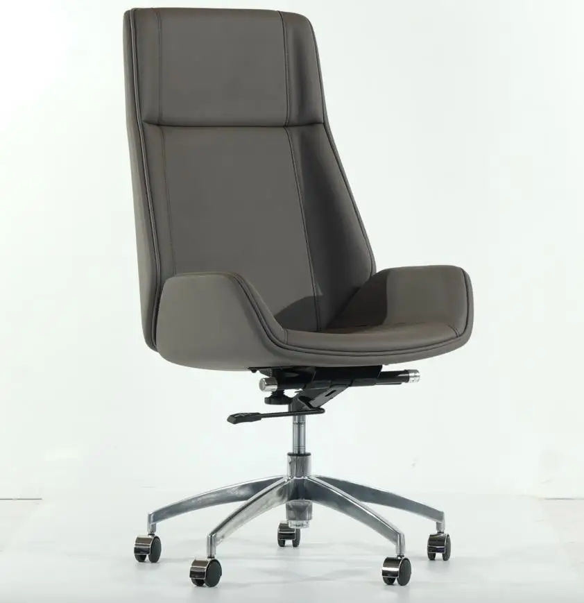 Современное офисное кресло с высокой спинкой из полиуретановой кожи, офисное кресло руководителя 861-1a, поворотное офисное кресло из кожи для компьютера