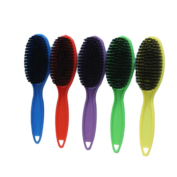Good Quality Plastic Black Wool Daily Shoe Brush Long Handle Laundry Brush Round Cleaning Brush