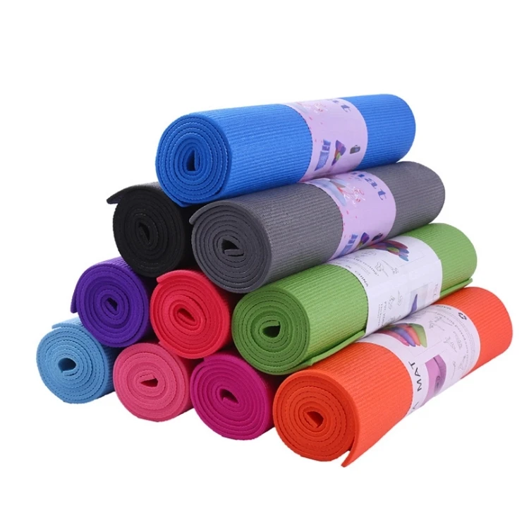 Cheap Price Yogamat 6mm PVC non-slip Comfortable Fitness Foldable Yoga Mat