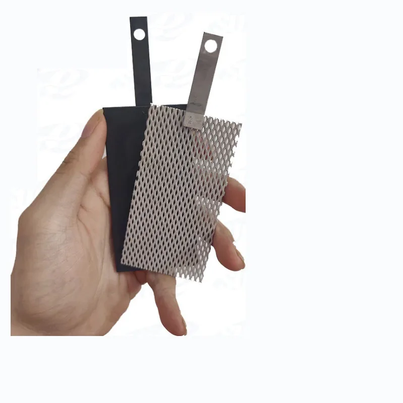 coating mesh cathode ruthenium and with iridium oxide wire rack plates coated titanium anode for water heater