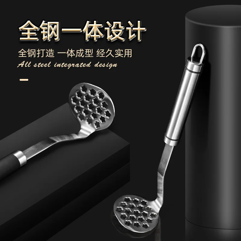 Factory Direct Vegetable Fruit Multi Purpose Industrial Ricer Garlic Stainless Steel Potato Masher Press