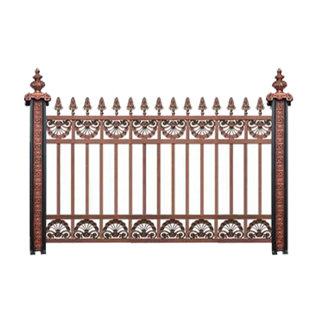 Bronze Cast Aluminum Stair Railing and Terrace Baluster Railing Design Aluminum Handrail