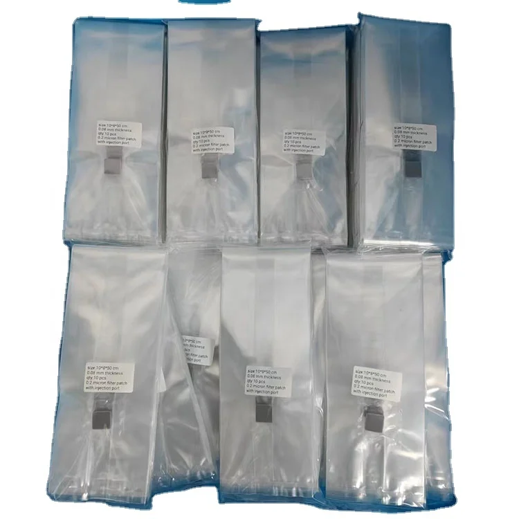 4X3X19 inch Polypropylene material  Mushroom Grow Bags with Injection Port