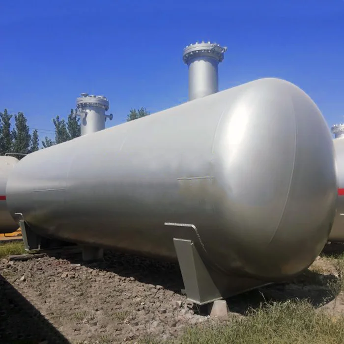 Horizontal Lpg Storage Gas Tank 40tons lpg tank for lpg gas station export to Zimbabwe