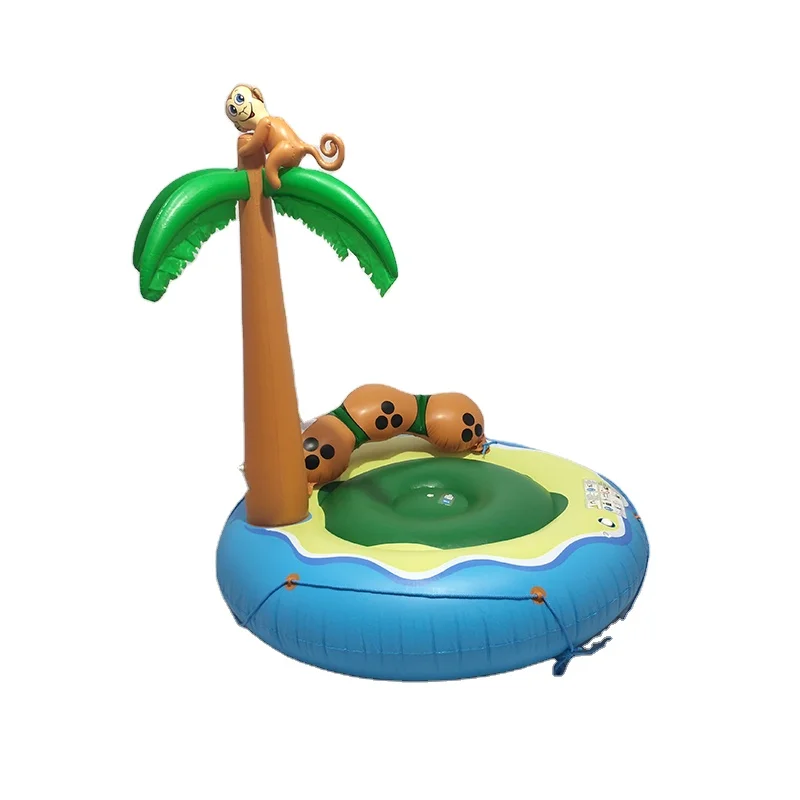 Custom inflatable palm tree island pool float-158*165CM
