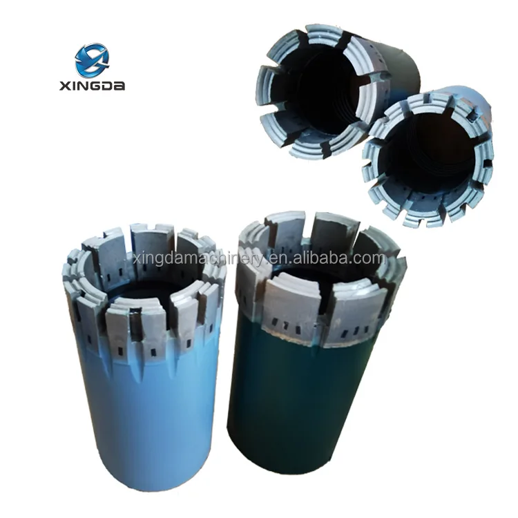 Customized AQ BQ NQ HQ PQ impregnated diamond core or non-coring drilling bit for stone hard rock