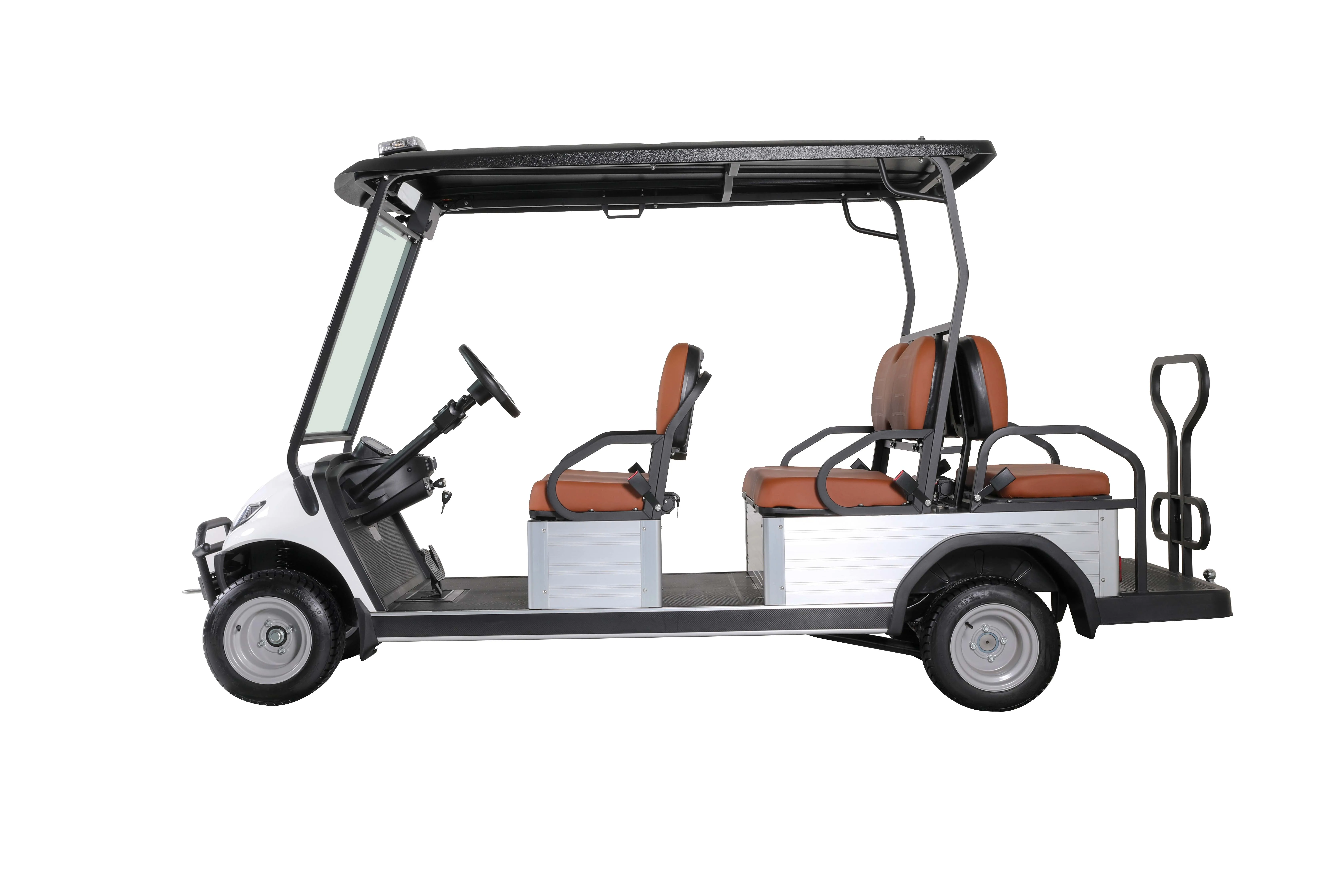 Electric 6-Seater Golf Cart with Cargo Box 5kw Motor 72v/48v Battery CE Certified