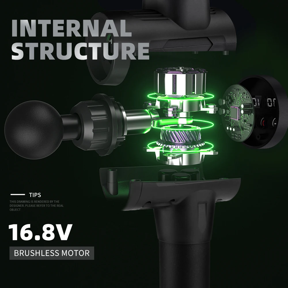 Mini High Frequency Percussion Muscle Relaxation Electric Fascial Gun For Pain Relief Body Massage