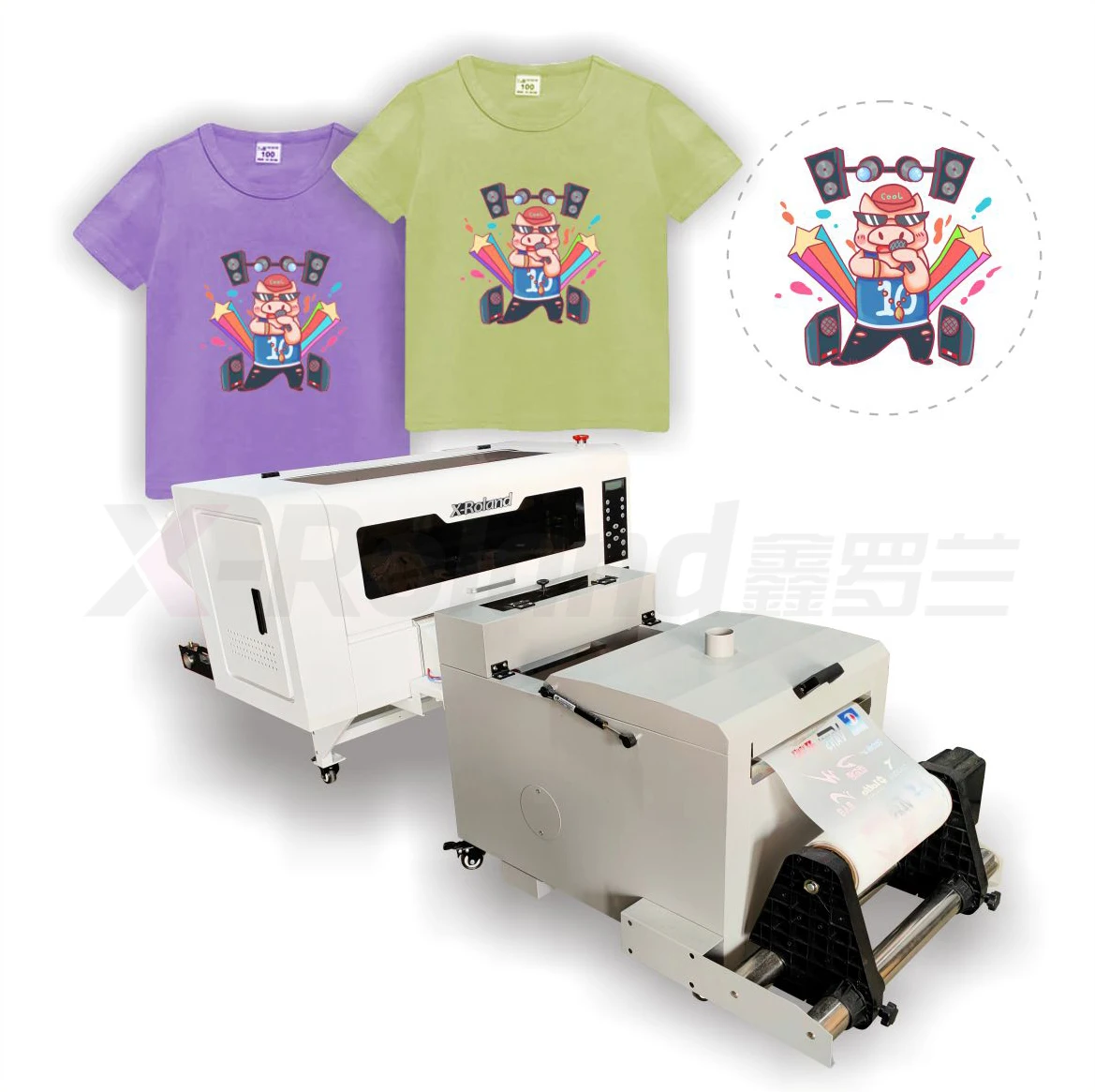 Super professional color double-head inkjet a3 t-shirt printing machine thermal pet film A3Dtf printer