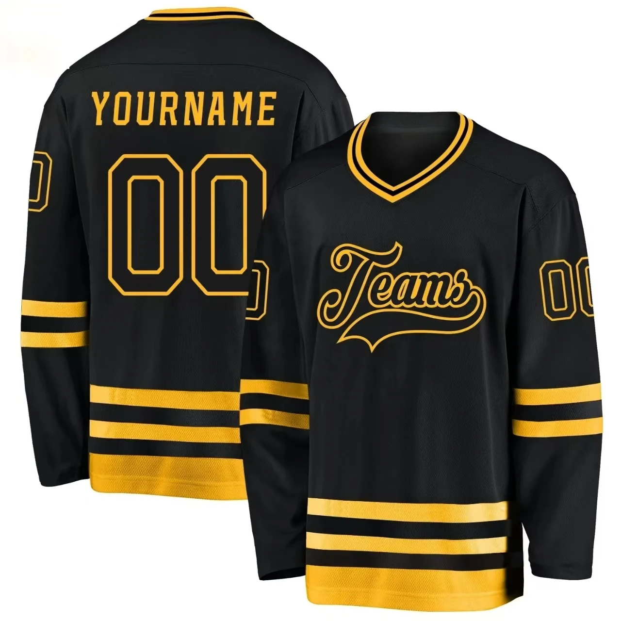 Wholesale Custom Your Design Sublimation Print Embroidery Logo Polyester Team Hockey Jersey