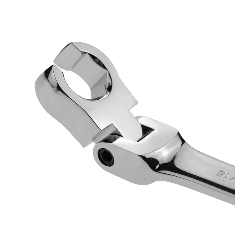 KAFUWELL WR24029F Hand Tools 3pc Metric Ratcheting Double Flexible Head Flare Nut Wrench Set