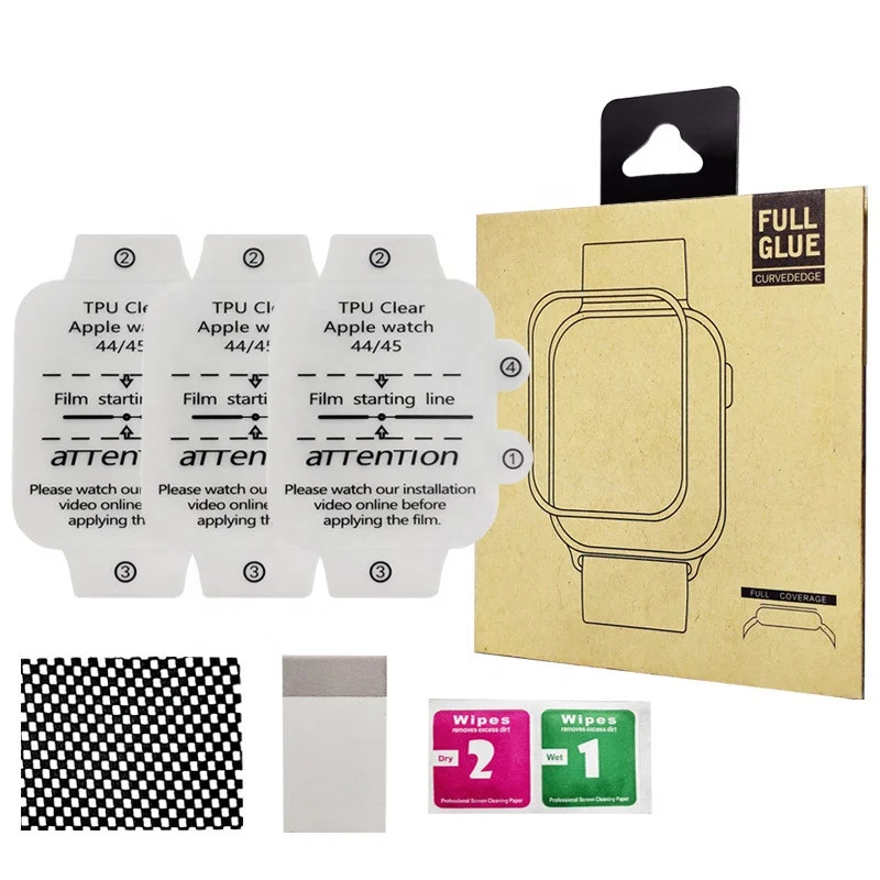 3 шт./упаковка Гидрогелевая Защитная пленка для apple watch iwatch 8 7 6 5 4 2 41 мм 45 40