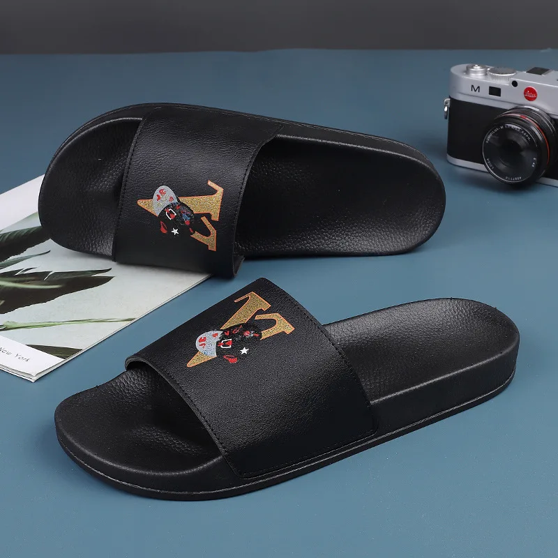 Designer Sandals Customized Slides,Custom Logo Black Slides Sandal Men,Custom Printed Slippers Slides Footwear
