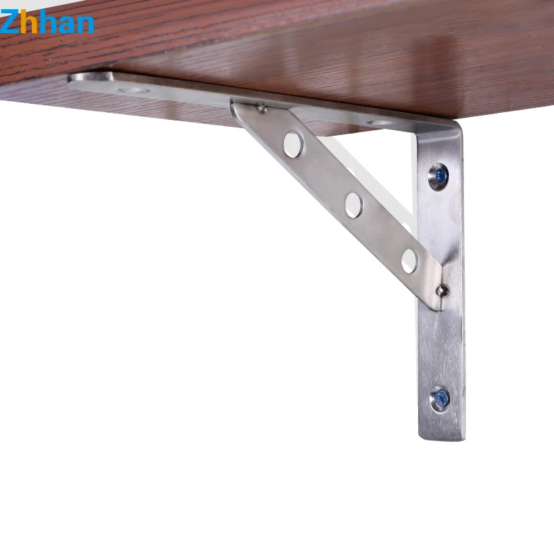 Wall Bracket Heavy Duty Shelf Bracket/aluminum for Wood Factory Customized 8 Inches 4mm Thickness Triangle Bracket Standard
