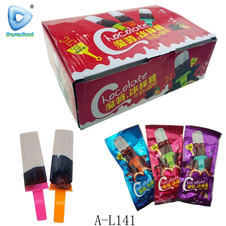 Wholesale Two-colors ice cream whistle lollipop sweet