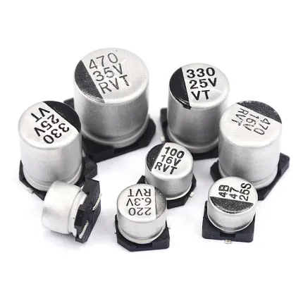 aluminum electrolytic capacitor 6.3V 10V 16V 25V 35V 50 100V 6.3x5.4 6.3x7.7mm