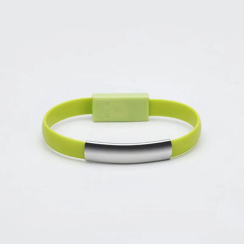 2.4A TPE Bracelet USB Cable Fast Charger Short USB C Cable 22cm Type C Charging Bracelet Cable