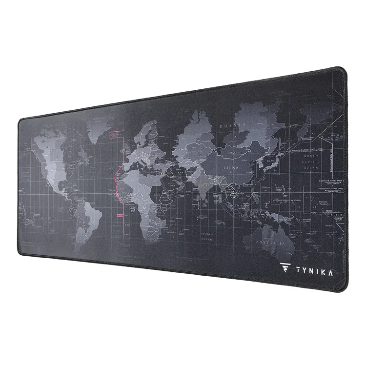 Long World Map Mousepad Extended Natural Rubber Non-slip Anime Gaming Mouse Pad
