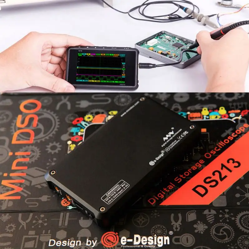 DSO203 обновления DS213 4 канала 100 мс/с MINI Nano DSO213 профессиональный портативный цифровой осциллограф DSO