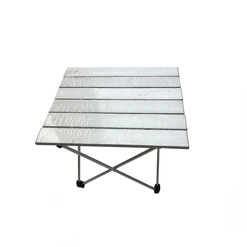 aluminum alloy folding camping table roll up easy carry  take up ultralight lightweight outdoor use BBQ camping  picnic table