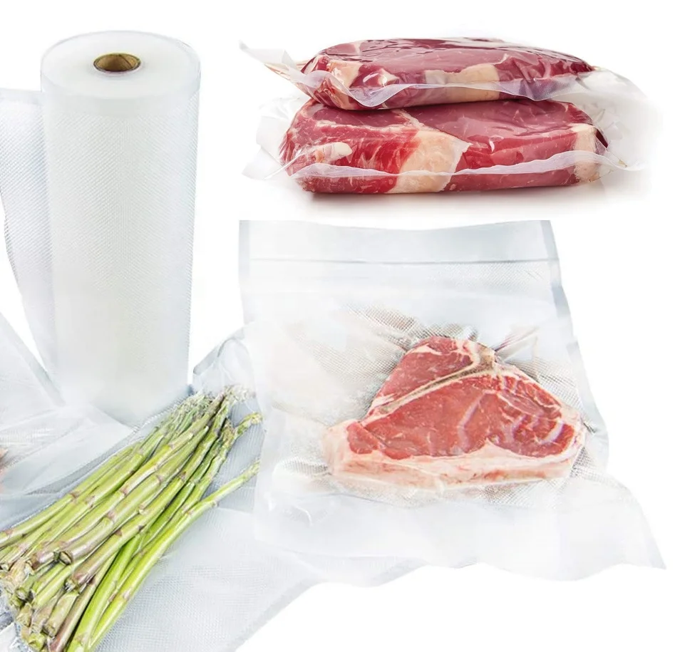 Food Grade Embossed Vacuum Sealer Rolls For Food Keep Fresher