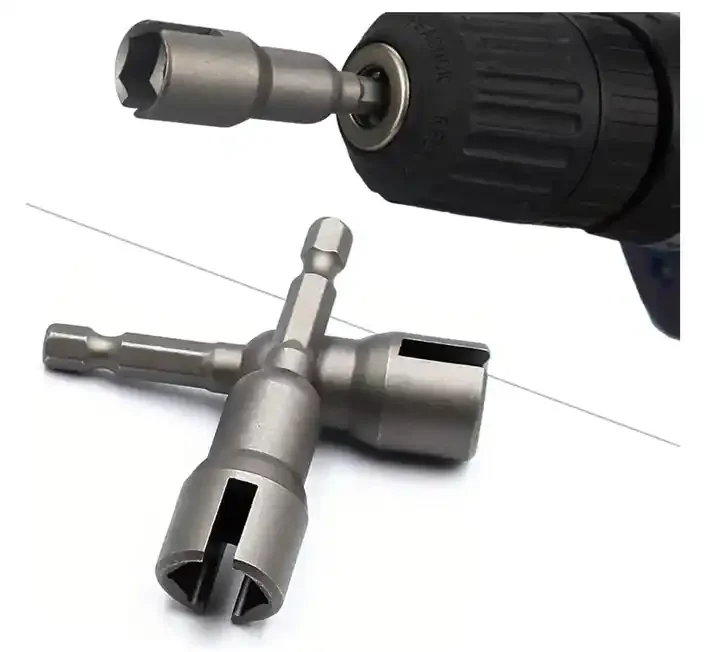 Magnetic Nut Setter 6 Point 1/4 Hex Drive Screw Driver 65mm Socket Bit Hex Shank Magnetic Power Impact CRV Nut Setter For Nuts
