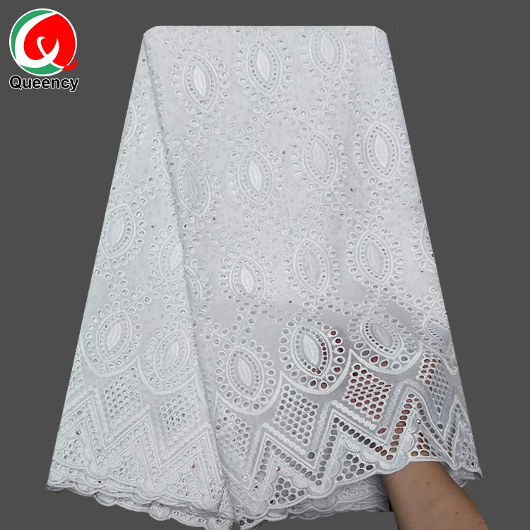 swiss lace fabric african swiss voile lace with beads and stones embroidery handcut lace for women american fabric