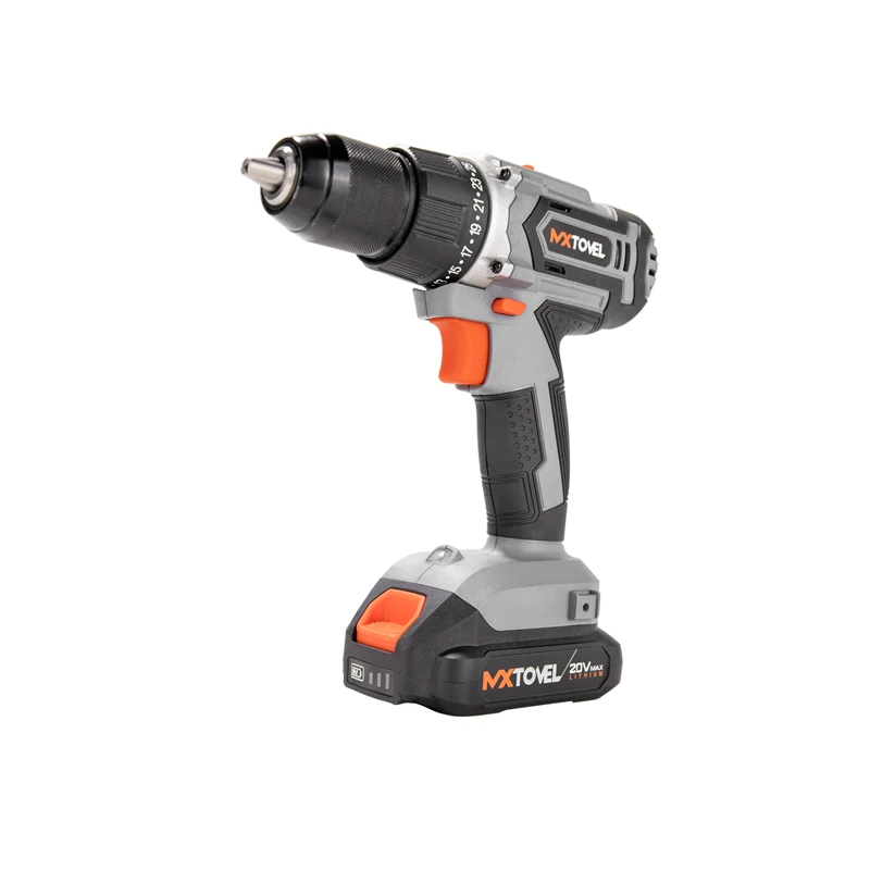 MXTOVEL 18V 20V Lithium Battery Power Professional Cordless Power Tools Set Combo