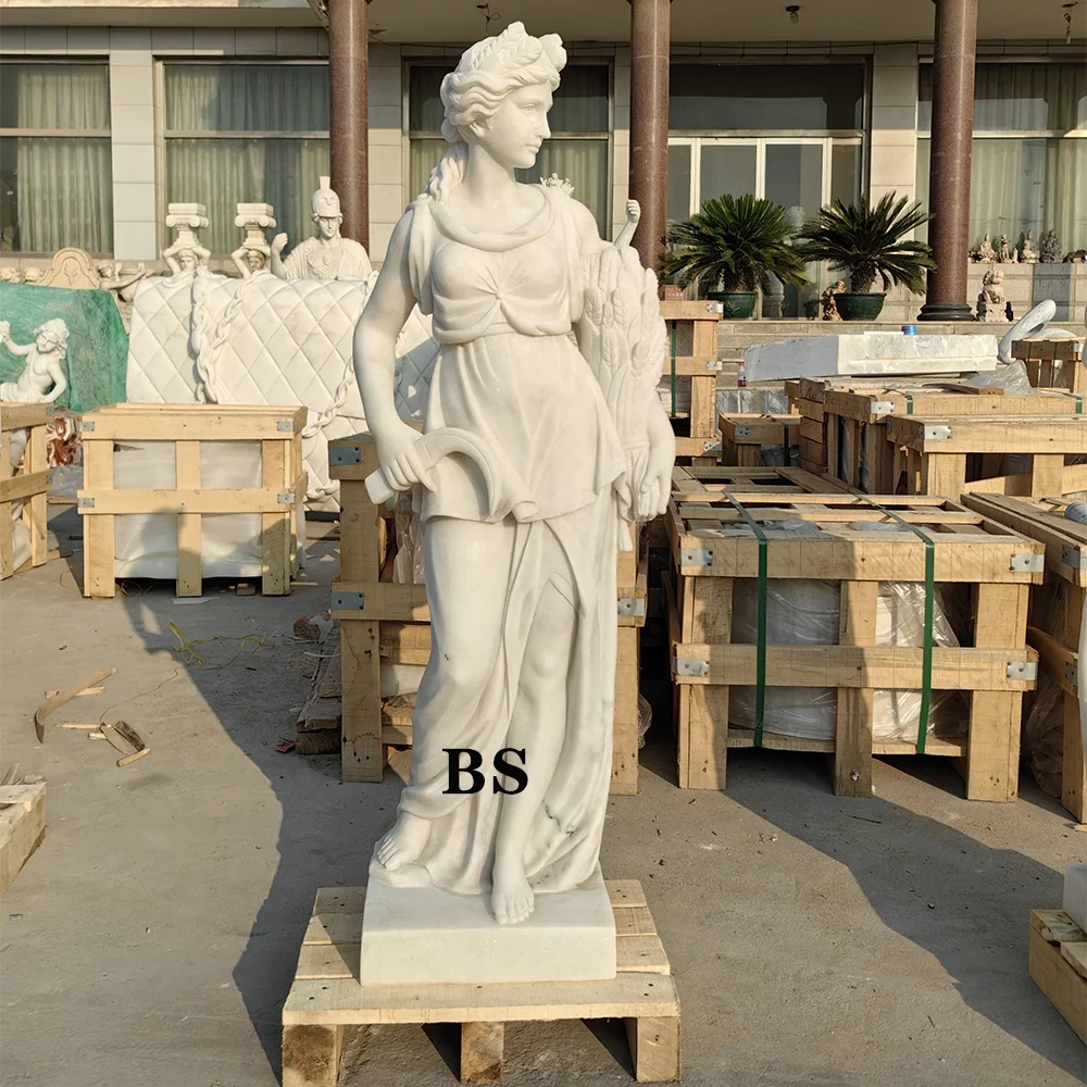 Outdoor Garden Life Size Marble Greek Four Seasons Gods Statues for Sale