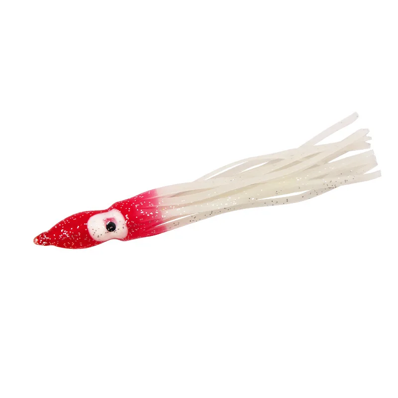 TOPIND 20 colorful lure squid octopus beard soft bait 12.5cm/4.2g with luminous boat fishing bait