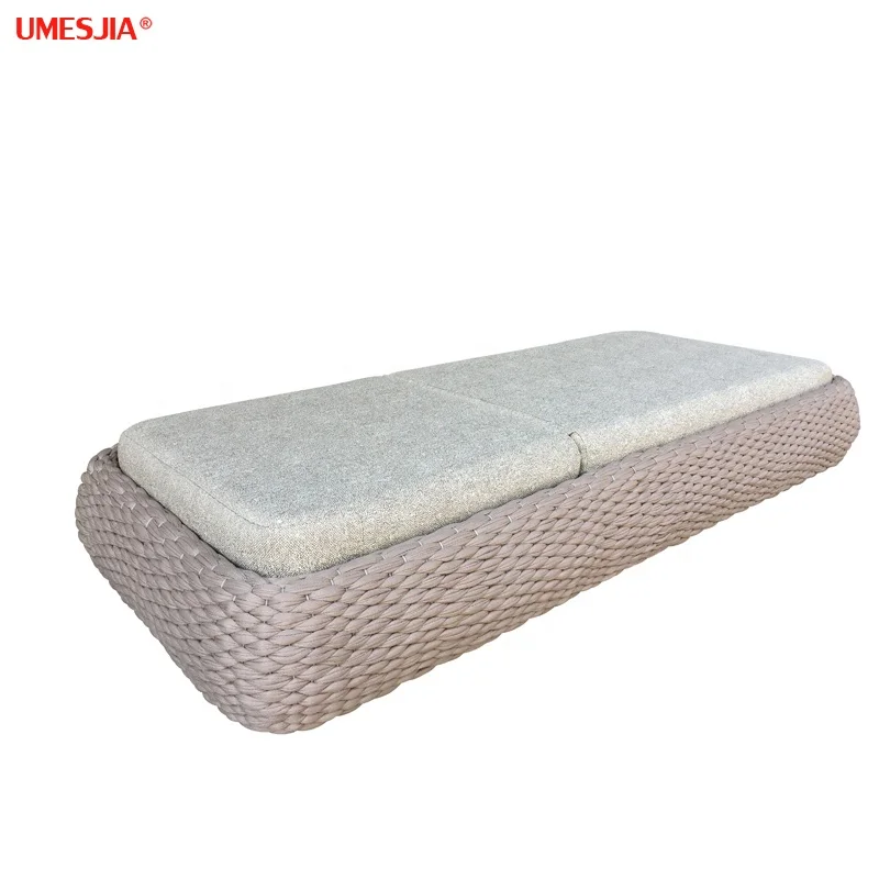 Swimming Pool Chaise Lounge day bed Outdoor Furniture Sun Lounge Chair Seat Beach function bed  Sun lounger Waterproof