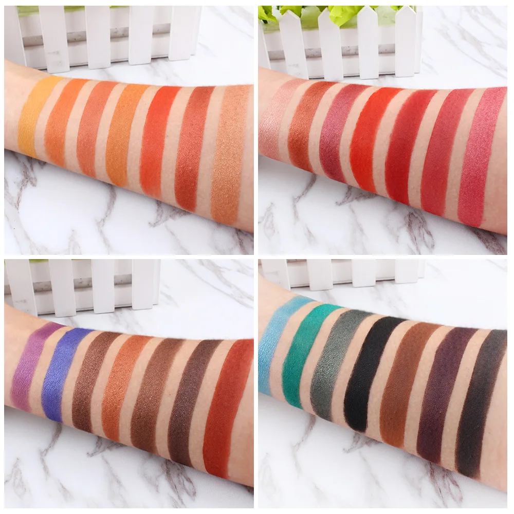 18 Color Holographic Palette High Pigment Stick Private Label Chrome Metallic Vegan Primer Highlighter New Eyeshadow