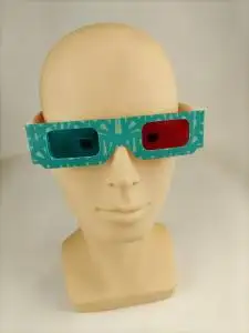  Красно-синие бумажные 3d-очки Anaglyph в простом