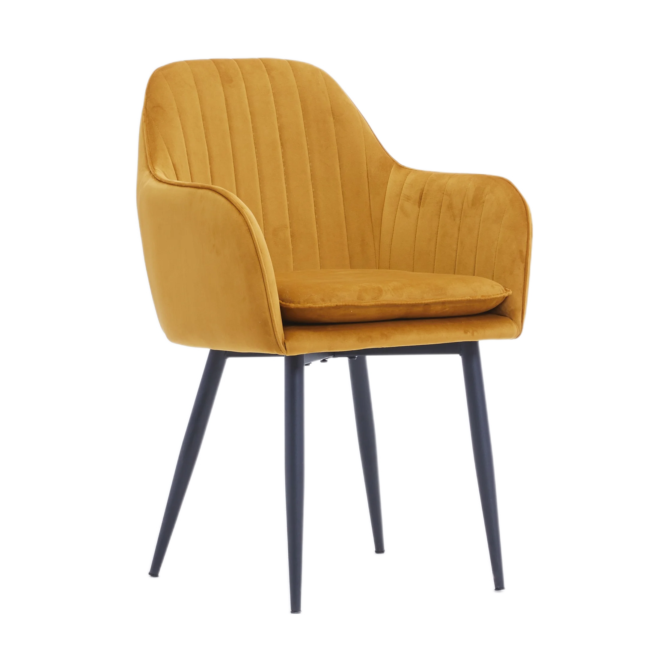 Customized Italian Minimalist Velvet Single Modern Colorful Upholstered Fabric Chairs