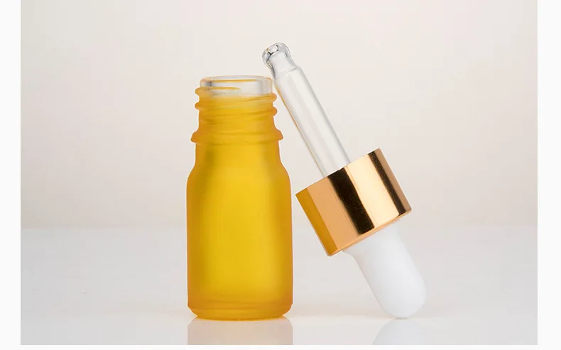 Essential Oil Dropper Bottle and Boxes Mini Frosted Glass Cosmetic Packaging Screen Printing Eye Cream Bottle Personal Care 1000