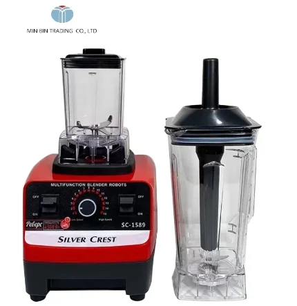 2024 Commercial Kitchen Blender 4500W Large Double Cups Smoothie Maker Powerful Fresh Fruit Juicer for Restaurant Use Electric